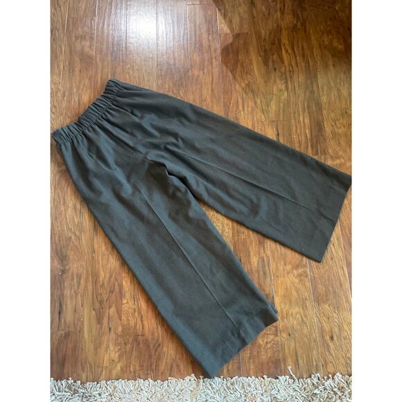 MASSIMO DUTTI Wide Leg Wool Trouser Pant Stretch Fits Size XS CAREER MINIMALIST - Picture 2 of 10